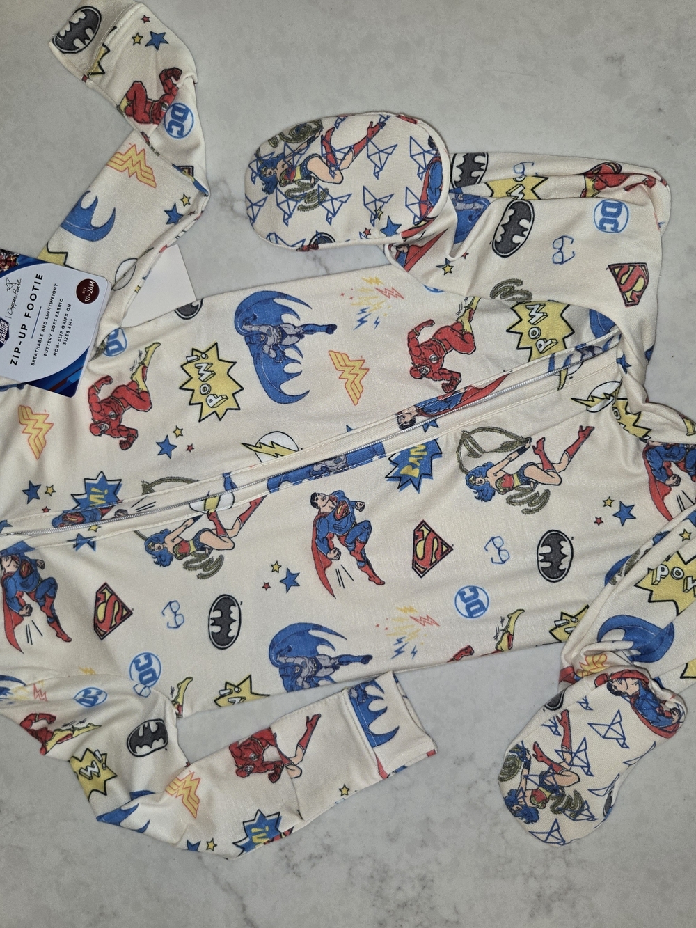 DC Justice League Footie PJ's - Copper Pearl